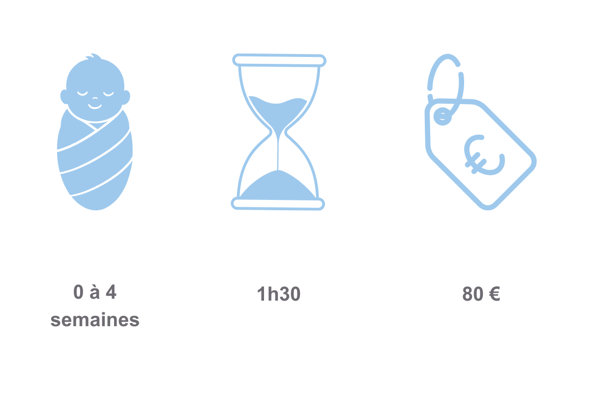 bain enveloppé bébé